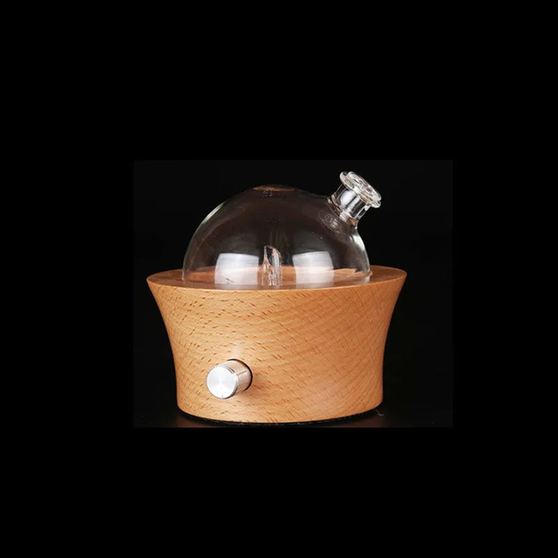 20ML Wooden Glass Aromatherapy Pure Essential Oils Diffuser Waterless Aroma Diffuser Air Nebulizer Household Humidifier For Home