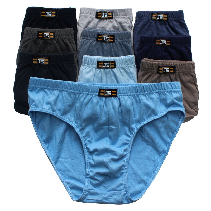 6pcs/Lot Letter waist 100%Cotton Men Birefs Mid Waist Triangle  Comfortable Underwear Men Breathable Shorts Men Briefs