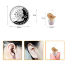 Meling Q10 Hearing Aid Mini Flesh Color Stealth Hearing Amplifier Portable Aids10A Battery Left Right Help Elderly People