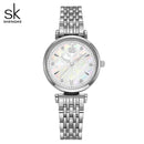Shengke Brand Luxury Bracelet Women Watch Rosegold Wristwatch for Women Japanese Quartz Original Design Watch Relogio Feminino