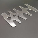 Leather Craft Tools Belt End Pattern Template V Shape 20/25/30/35/38/40mm Aauxiliary Cutting Die Instead of Punch Sets