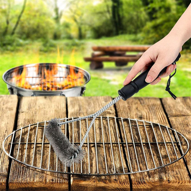 BBQ Grill Barbecue Kit Cleaning Brush Stainless Steel  Kitchen Tool Barbecue Gadgets Accessories for Outdoor and Kitchen