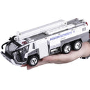 1: 32 Alloy Car Airport Fire Truck Model Engineering Car Sound And Light Toy Boy Birthday New Year Christmas Gift Yellow