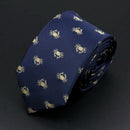 Trendy Design Men's Microfiber Jacquard Necktie Animal Plant Skull Flower Woven Tie Wedding Party Father's Day Birthday Gift