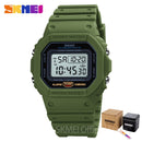 SKMEI Multifunctional Digital Sport Watch Men 2 Time Count Down Mens Wristwatches Fashion Retro Male Watches reloj hombre 1628