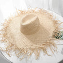 2022 Natural Raffia Straw Hat Summer Hat Women Large Wide Brim Sun Protection Sun Hats Lady Gilrs Holiday Panama Beach Hat