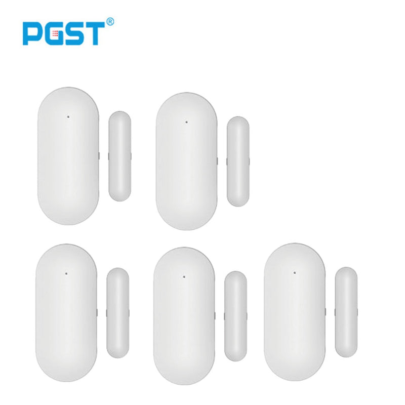 PGST Window Door Sensor for All 433mhz Wireless Home Alarm Security Smart Gap Sensor to Detect Open Door