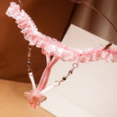 Fashion Hollow Out Bow-Knot G-String Sexy Floral Low-Rise Temptation Panties Gifts For Women