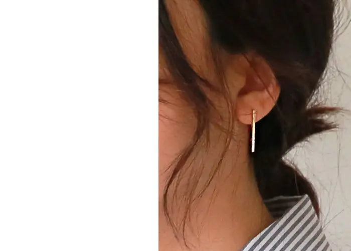 925 Sterling Silver Manual Long Line Earrings For Women Fashion Jewelry Sterling-Silver-Jewelry Pendientes