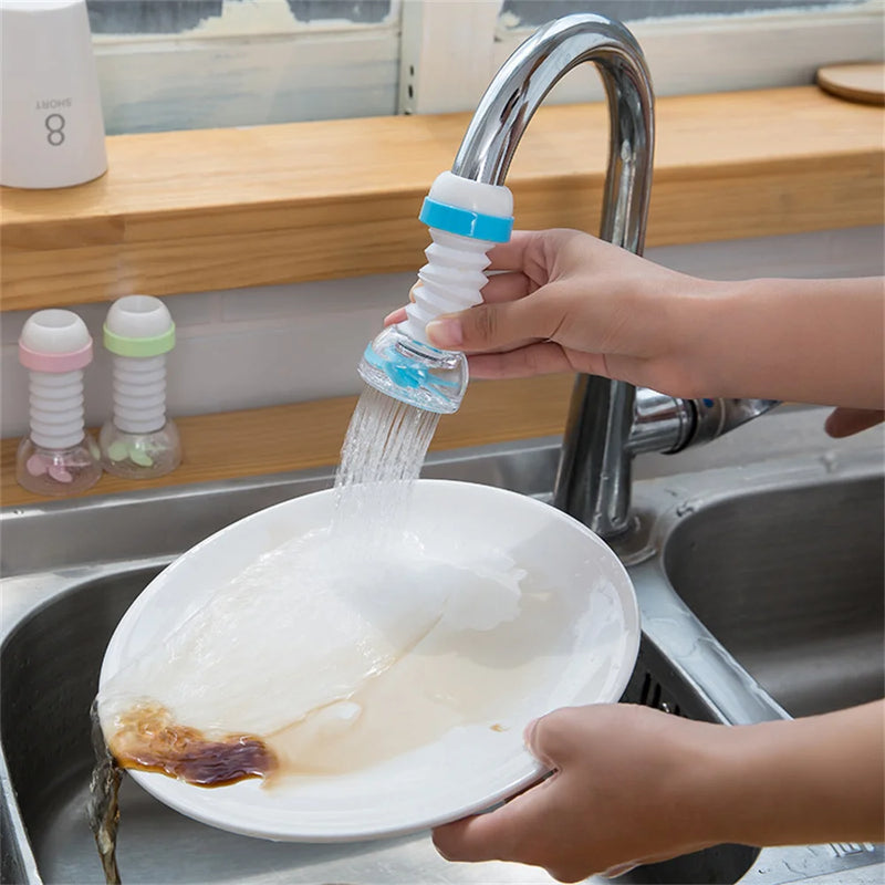 Faucet splash-proof head lengthened extension water purifier kitchen water sprinkler water saving rotary filter nozzle