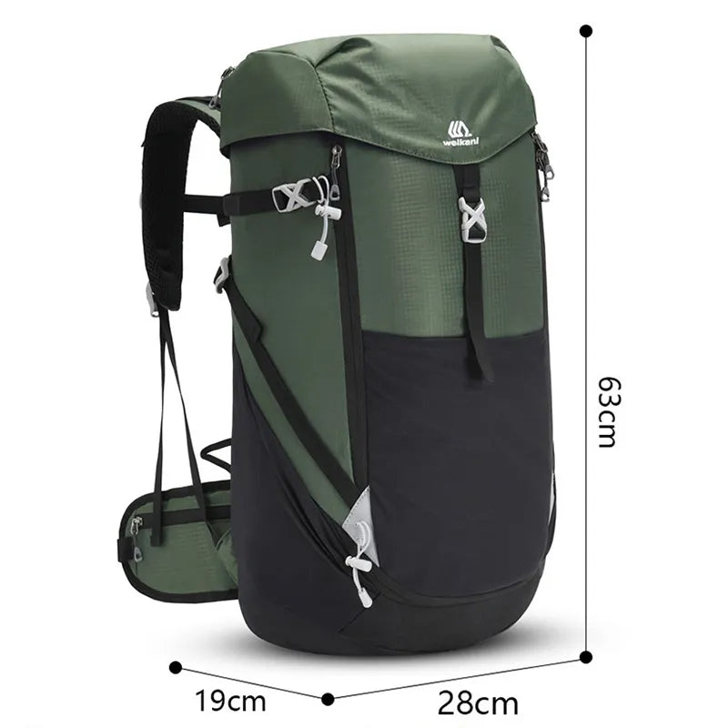 50L Mountaineering Bag Outdoor Sports Backpack Waterproof Hiking Backpack Camping Climbing Rucksack Travel Trekking Rucksack