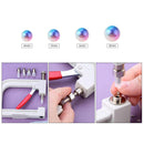 Pearl Setting Machine and Hand Press Pearl Setting Tools, Beads Rivet Fixing Machine with Pearl Beads Screw Heads for DIY Crafts