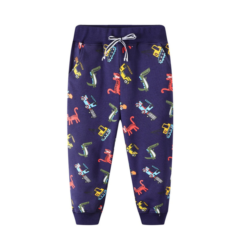 Jumping Meters Animals Boys Trousers Pants Baby  Clothes Dinosaurs Sweatpants For 2-7t Tears Boys Full Pants Kids Trousers