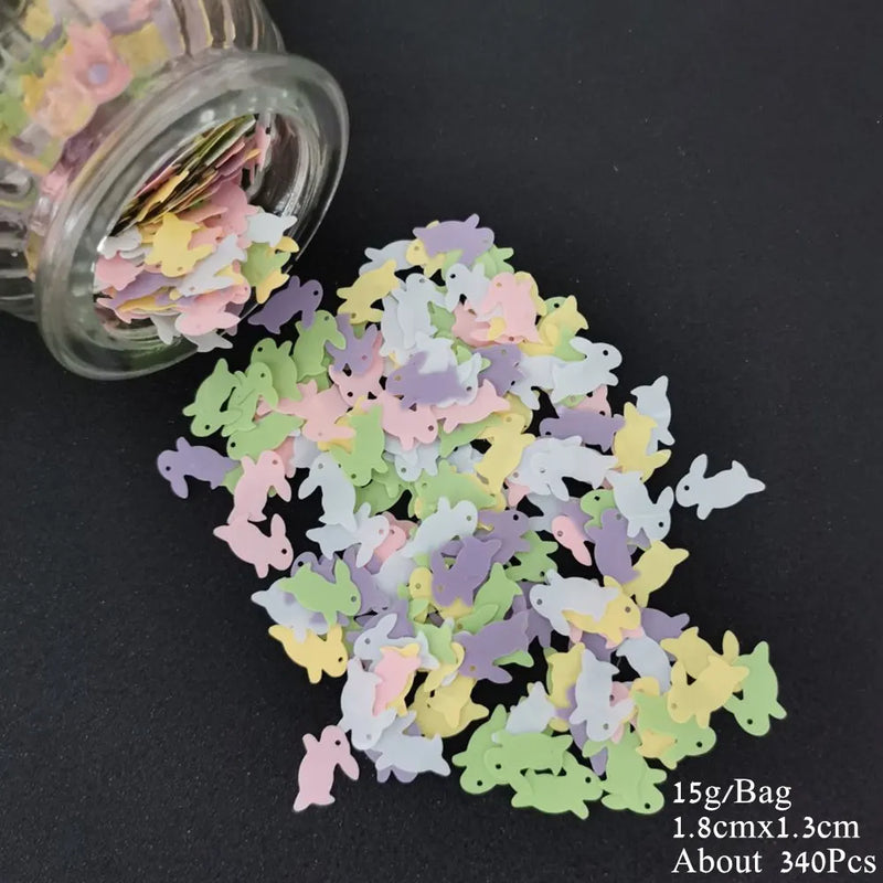 15g Cat Dog Confetti Spider Bat Sequin DIY Animal Theme Party Table Decoration Halloween Black White Purple Festival Supplies