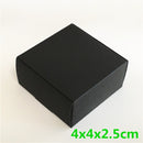 24Pcs Black Cardboard Packaging Boxes  Jewelry  Boxes Multiple Sizes Aircraft Gift Box Black Handmade Soap Packaging Boxes