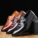 Dropshipping 2022 Luxury Men Leather Shoes Fashion Wedding Party Shoes Luxury Men Designer Business Flats Shoes Large Size 48