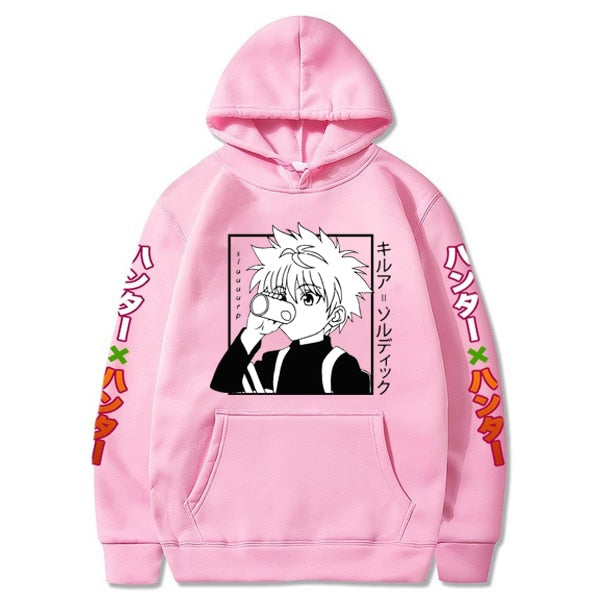 2021 Hot Anime Hunter X Hunter Hoodies Men/women Fashion Hip Hop Harajuku New High Quality killua eyes Hoodies and Sweatshirt