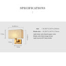New creative American fabric wall lamp led bedroom North European and American style hotel wall lamp Chinese fabric bedside lamp