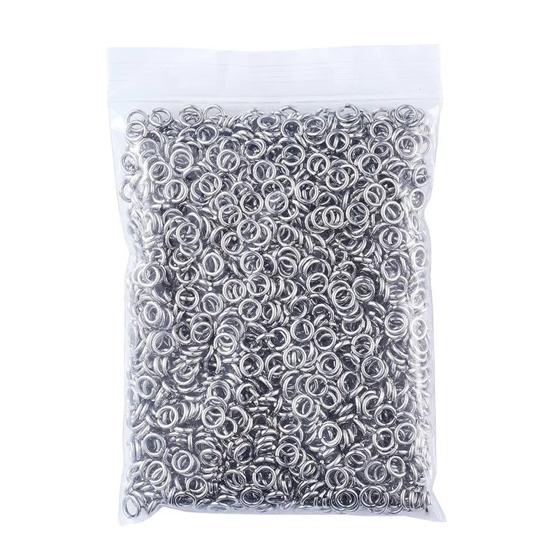 2000pcs 304 Stainless Steel Open Jump Rings Close but Unsoldered for Jewelry Making DIY Bracelet Necklace Findings 5 6 7 8 10mm