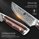 XINZUO 5&#39;&#39; Inch Steak Knife Damascus VG10 Steel Kitchen Knives High Quality Cutter Tools Utility Knife with Rosewood Handle