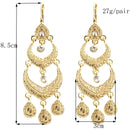 Moroccan Style Earrings for Women's Wedding Party Jewelry with Rhinestone Droplet Shape