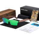 GM Walnut Wooden Sunglasses Women Brand Designer Retro Wood Sun Glasses For Men Mirror Shades Fashion Oculos Gafas De Sol