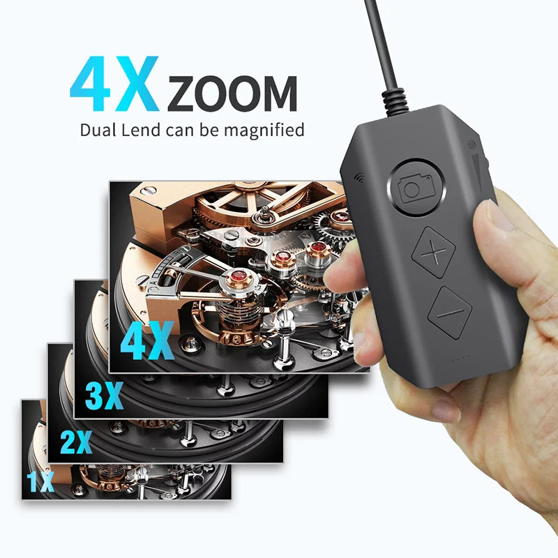 Newest 3.9mm Wireless Endoscope 1080P Waterproof WiFi Borescope with Adjustable LED Snake Inspection Camera for iPhone Android