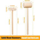 20/50/100 Pieces Mini Wooden Hammer Balls Toy Pounder Replacement Wood Mallets Baby 3D Baking Tools