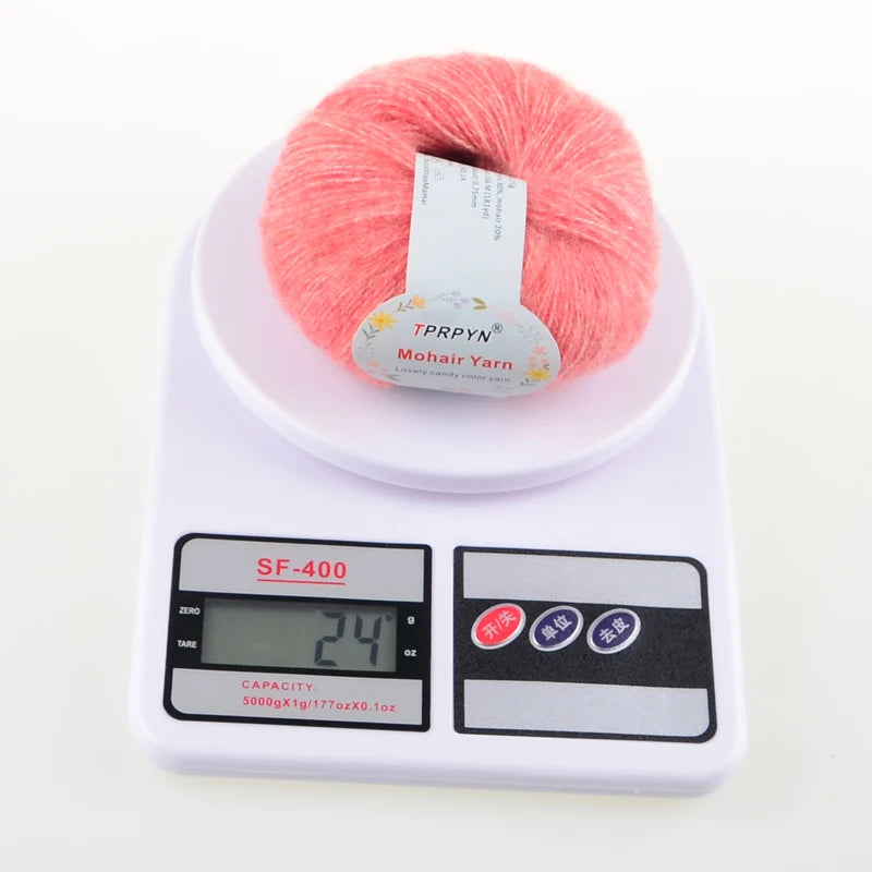 1Pc=25g Long Plush Cashmere Mohair Yarn Anti-pilling Fine Quality Hand-Knitting Thread for Cardigan Scarf Suitable for Woman