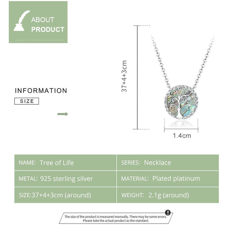 bamoer 925 Sterling Silver Pendant Necklace Doctor Tree of Life silver Necklaces Health Professional Gift women Jewelry SCN433