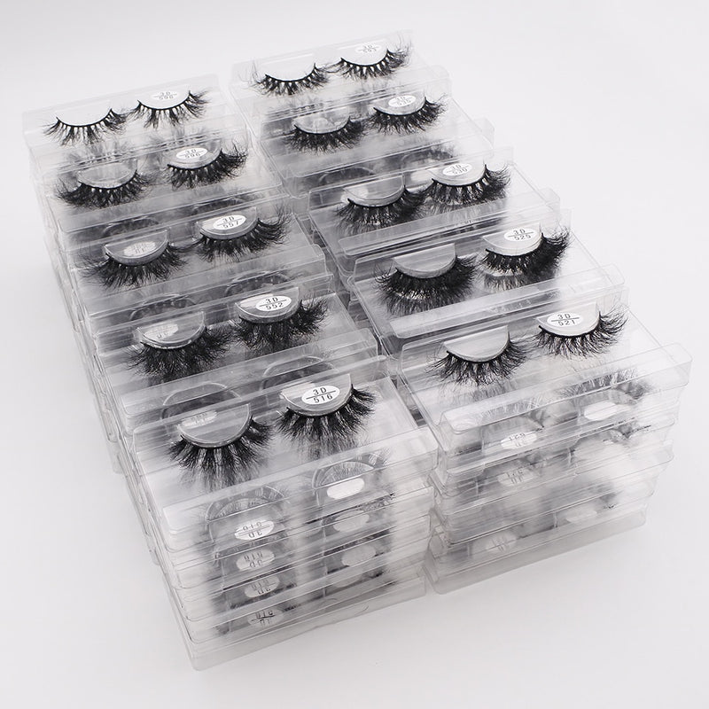 RED SIREN Mink Lashes Wholesale Eyelashes Bulk 5/30/50 Pairs Soft Fluffy Messy Natural Mink Lashes Makeup Mink Eyelashes