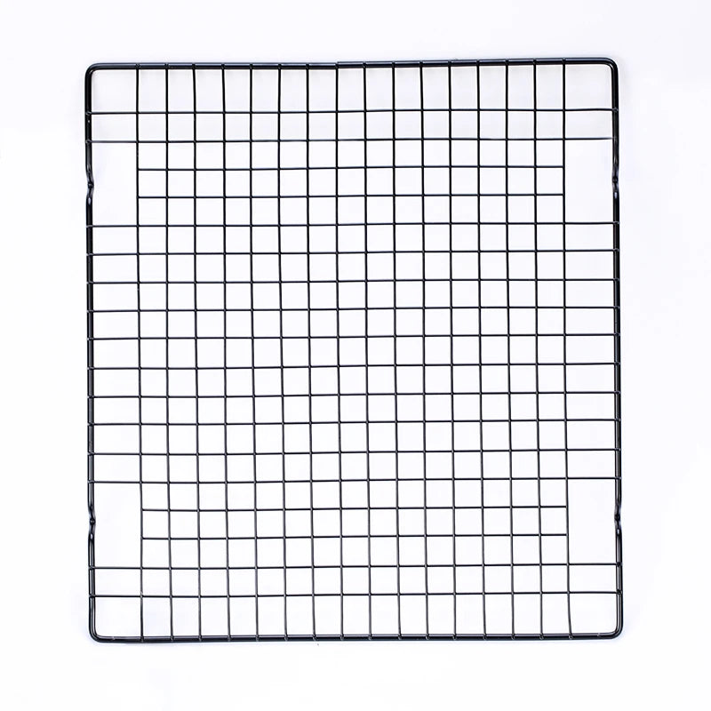 FAISDU 1pcs Single Layer Stainless Steel BBQ Bread Cake Cooling Rack Drip Dry Rack Cooling Grid Baking Pan Household Baking Tool