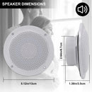 4 Inch 160W Marine Waterproof Bluetooth Speakers For ATV UTV SPA Golf Motorcycle Boat SPA UV-Proof Outdoor Indoor Music Speaker