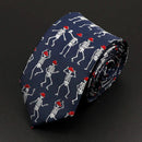 Trendy Design Men's Microfiber Jacquard Necktie Animal Plant Skull Flower Woven Tie Wedding Party Father's Day Birthday Gift