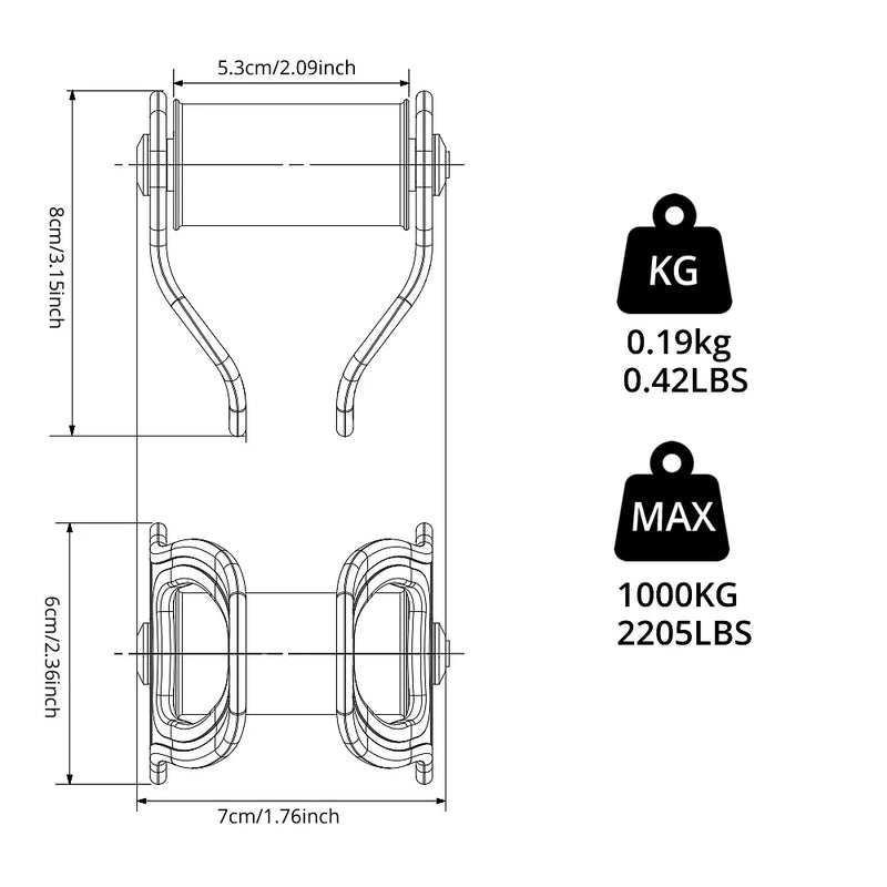 Hot Sale Ninja Slider Slackline Pulley with Carabiner Ninja Warrior Obstacle Course for Kids Backyard Zipline Sliding Slackline