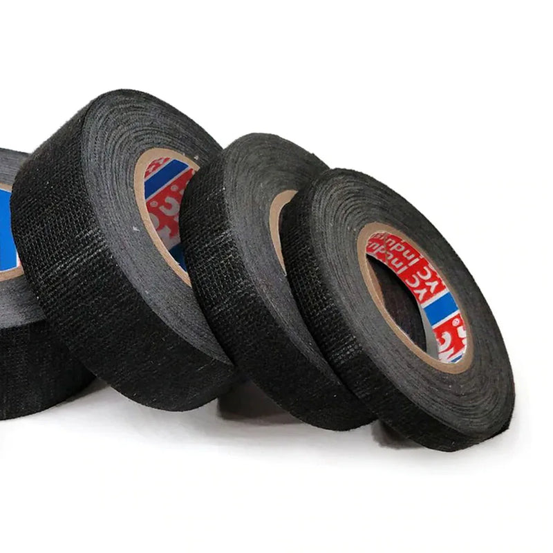 15/25 Meter Heat-resistant Flame Retardant Tape Coroplast Adhesive Cloth Tape For Car Cable Harness Wiring Loom Protection