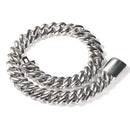 UWIN 20mm Miami Prong Cuban Chain Necklace 3 Rows Micro Pave Iced Out Round Cubic Zirconia Link Fashion Hip Hop Jewelry for Gift