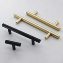 Black Golden Cupboard Handle Brushed Stainless Steel Kitchen Cabinet Door Knob Furniture Drawer Pull  Hardware Pulls  Bar Handle