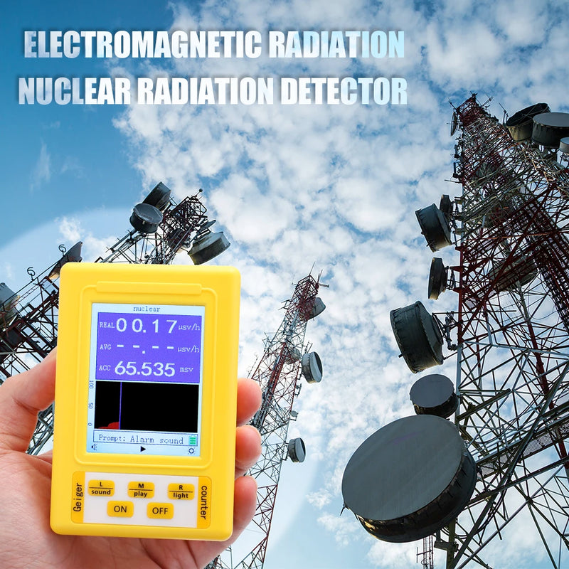 BR-9 Series Electromagnetic Radiation Nuclear Detector EMF Handheld Digital Display Geiger Counter Full-functional Type Tester