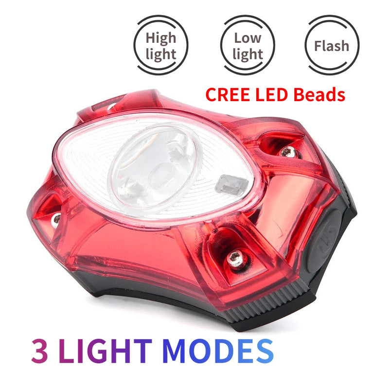 MTB Safety Warning Bicycle Light USB Rechargeable Bright Bike Rear Light Waterproof Cycling Warning Bicycle Taillights Tail Lamp