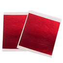 13x13.5cm 100 Sheets Red Foil Paper Gold Leaf Sheet in Arts and Crafts Furniture Nail Decoration Painting Pota on Painting Potal