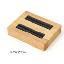 Bamboo and Wood with Microfiber Cloth Jewelry Display Stand Necklace Ring Display Stand Bracelet Earrings Display Jewelry Stand