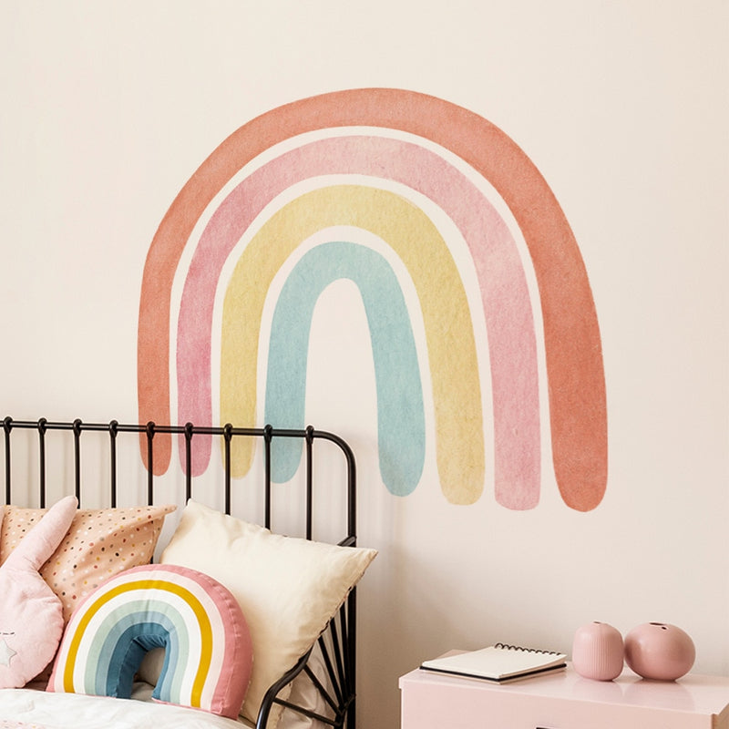 Rainbow Heaven Wall Stickers for Kids Rooms Self Adhesive PVC Wallpaper Sticker Art Murals Home Decor Kindergarten Baby Nursery