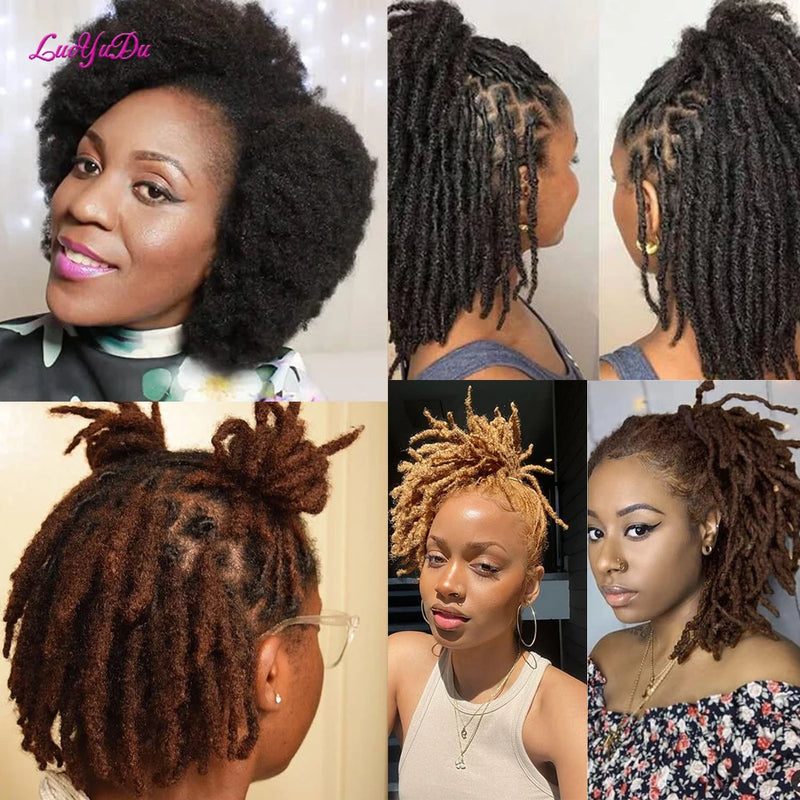 For Junky Curl Afro kinky Curly Synthetic Braiding Hair Extensions For DIY Good Omens 50g/pcs For Dreadlocks Twist Braids Hair