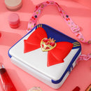 Fashion Women Cute Bow Shoulder Bag Anime Pink Moon 3D Cartoon Makeup Pouch Lolita Girls Creative Zipper Travel Crossbody Bags