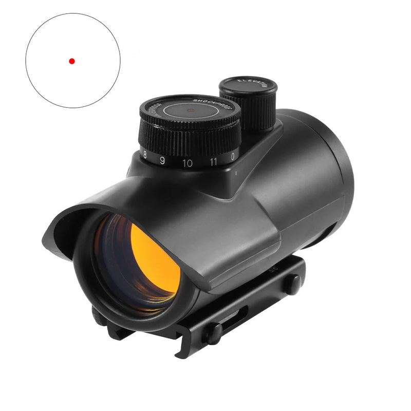 1x40 Red Dot Scope Sight Rifle scope Green Red Dot Collimator Dot With 11mm/20mm Rail Mount Airsoft Air Hunting