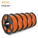 SUNLU PETG 1KG 3D Filament 1.75MM 5Rolls Arranged Neatly No Knots No Bubble Bright Color Exo-Friendly Good Toughness