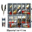 2g/4g/6g/8g/12g Fishing Lure Set Mixed Spoon Lure Set Spinnerbait Pike Fishing lures Sea fishing Metal Lure Salt Water B223