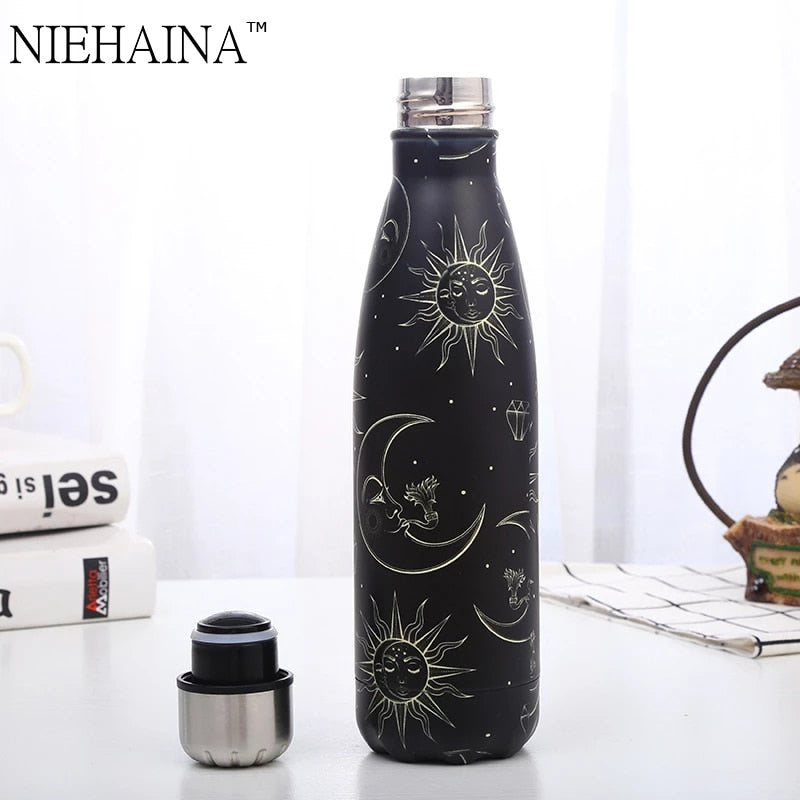 500ml Double-wall Insulated Vacuum Flask Stainless Steel Space Series Coke Thermos For Sport Water Bottles Portable Thermoses