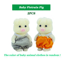 Easter Bunny Simulation Forest Animal Baby Toys Rabbit Family Dolls Dollhouse Figures Collectible Toy  4.5cm Furniture Set Gift